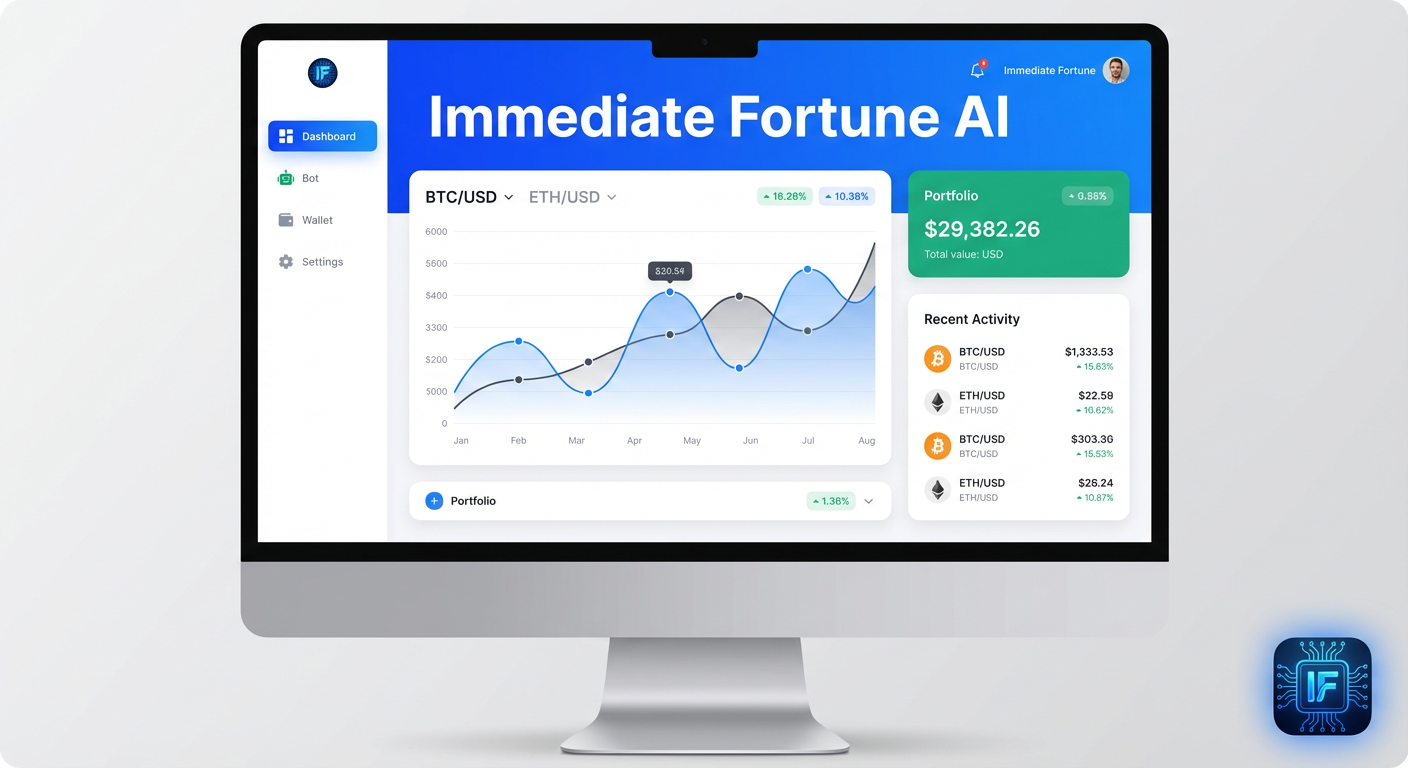Immediate Fortune AI trading dashboard